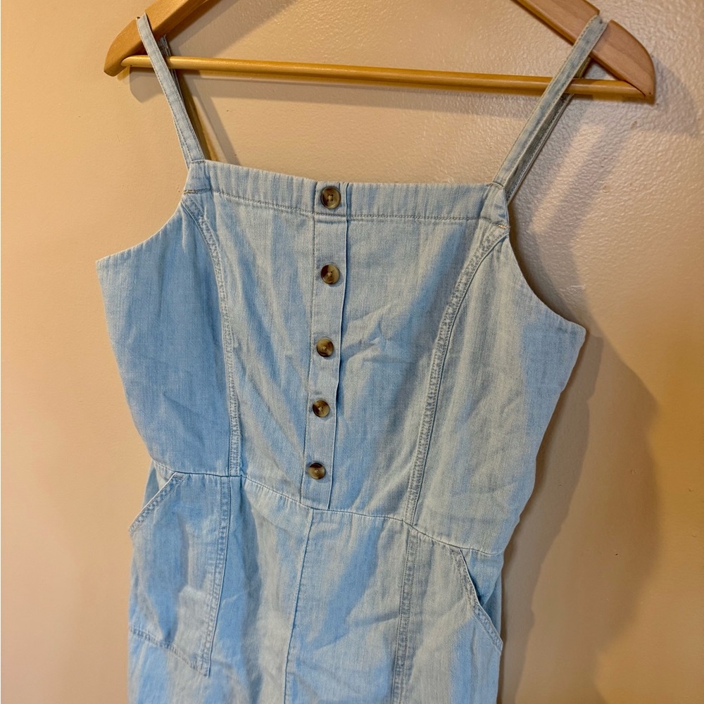 Denim Chambray Jumpsuit
